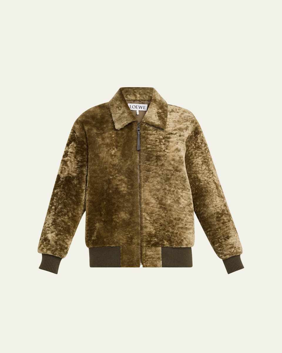 Zip Up Shearling Jacket